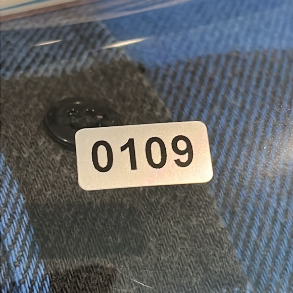 Kittery Trading Post Vintage Flannel Shirt blue black plaid USA grunge - Picture 11 of 11